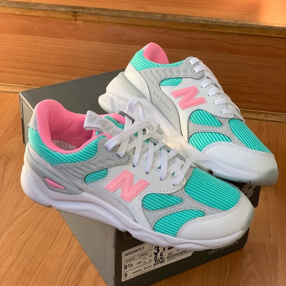 new balance x90 reconstructed white tide shoes